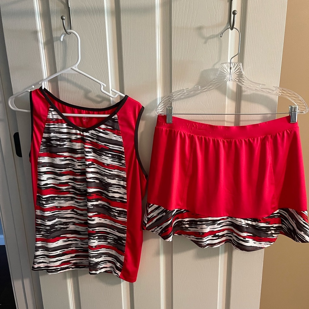 Tail brand tennis skirt and top